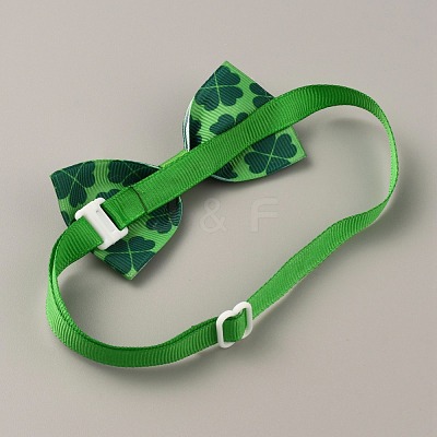 Adjustable Cloth Pet Bow Ties AJEW-WH0258-563D-1