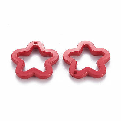 Opaque Acrylic Pendants X-MACR-S373-24H-1