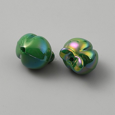 UV Plating Opaque Acrylic Beads OACR-A039-01A-1