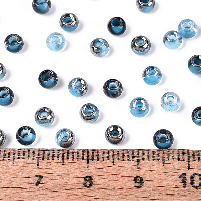 Transparent Inside Colours Glass Seed Beads SEED-T007-19A-08-1