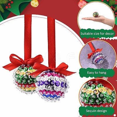 DIY Christmas Sequin Foam Ball Decorations DIY-YW0017-94-1