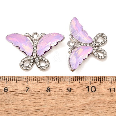 Alloy & Glass & Crystal Rhinestone Pendnats GL-CBA7C67-01P-02-1