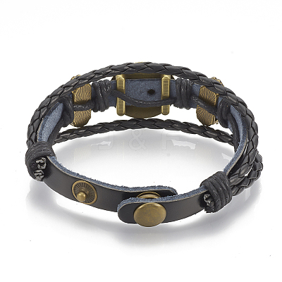 Imitation Leather Bracelet Making MAK-R024-02-1