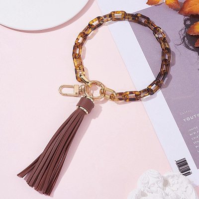 Chain Link Wristlet Keychain HJEW-SW00013-09-1