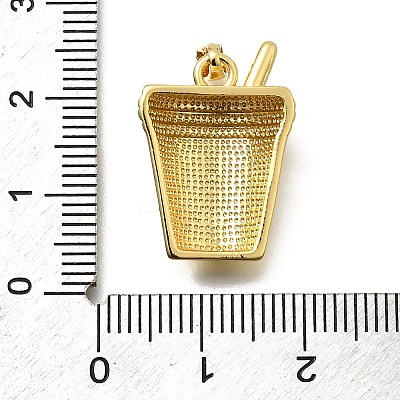 Brass Enamel Pendants KK-Z093-10G-1