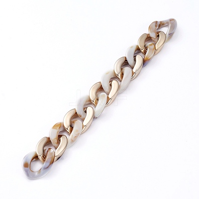 Handmade CCB Plastic Curb Chain AJEW-JB00678-04-1