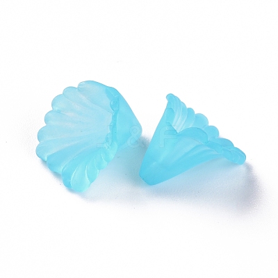 Frosted Acrylic Bead Caps MACR-S371-10A-755-1