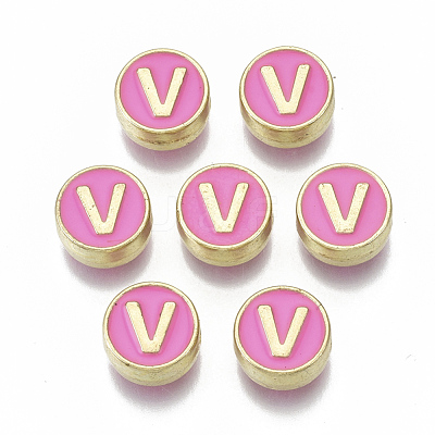Alloy Enamel Beads ENAM-S122-028V-NR-1