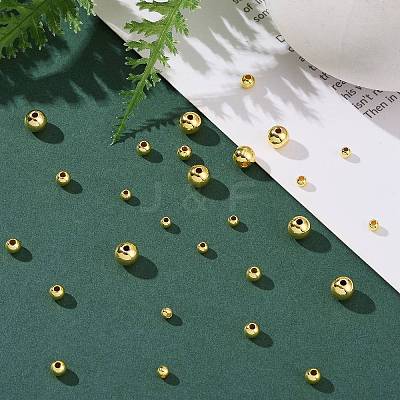Brass Real 18K Gold Plated Solid Beads KK-PH0036-73-1