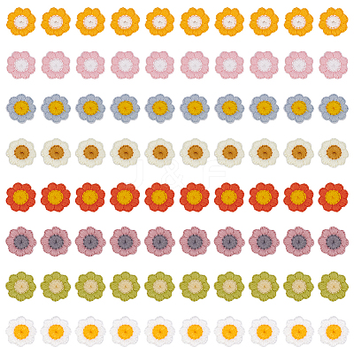 80Pcs 8 Colors Polyester Ornament Accessories DIY-FG0005-47-1