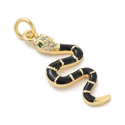 Brass Micro Pave Cubic Zirconia Pendants X-KK-H494-01G-01-1