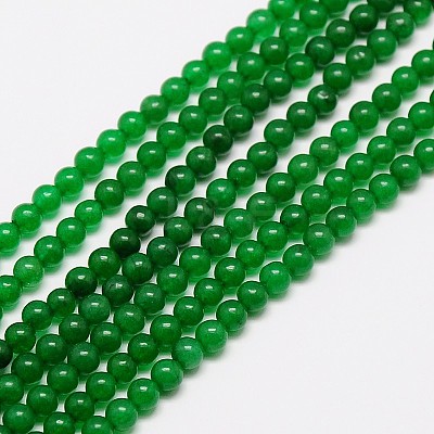 Natural Malaysia Jade Bead Strands G-M097-6mm-05-1