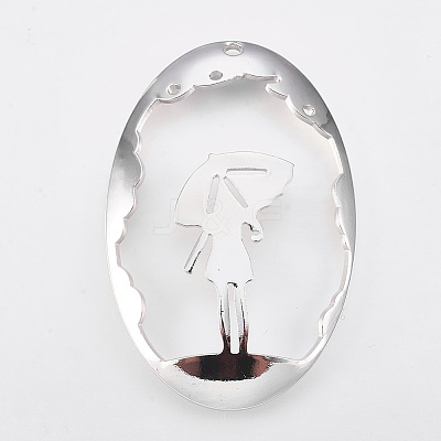 Brass Pendants KK-K230-02P-NF-1