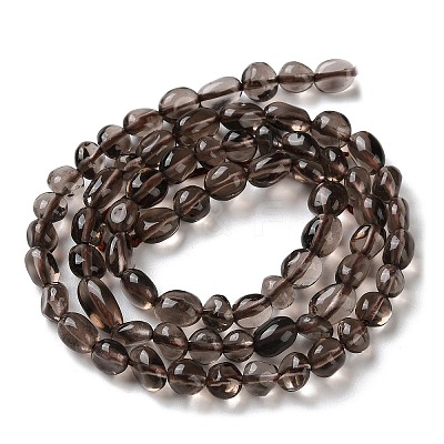 Natural Ice Obsidian Beads Strands G-C268-A07-6x8mm-1