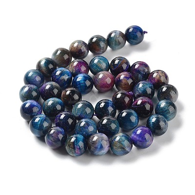 Natural Rainbow Tiger Eye Beads Strands G-NH0002-A01-C01-1