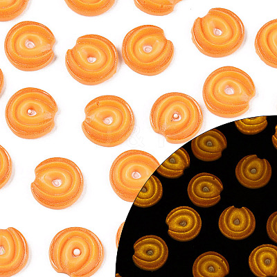 Cookie Luminous Resin Cabochons CRES-T026-02C-1