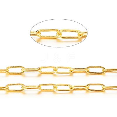 Brass Paperclip Chains X-CHC-S008-001C-G-1
