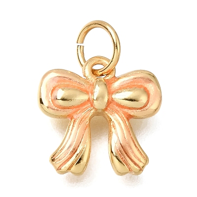 Brass Enamel Pendants KK-G605-11G-1