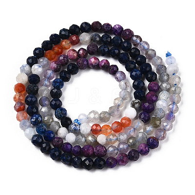 Natural Mixed Gemstone Beads Strands G-D080-A01-02-04-1
