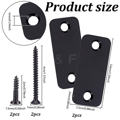 201 Stainless Steel Door Lock Hole Cover Plate DIY-WH0750-373A-1