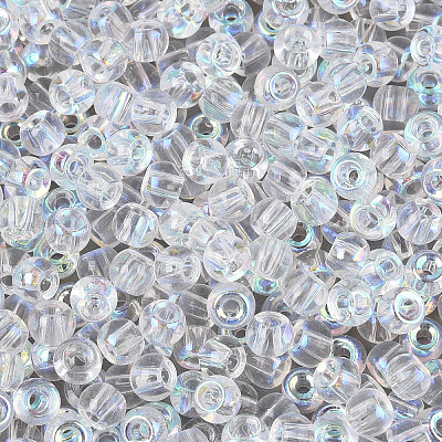 6/0 Half Plated Glass Beads SEED-N008-04G-1