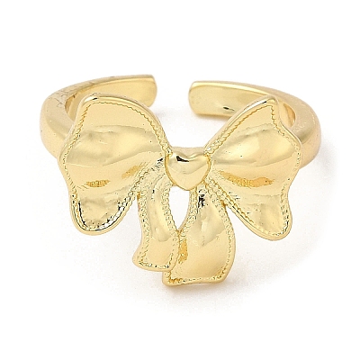 Brass Open Cuff Rings RJEW-Q778-25G-1