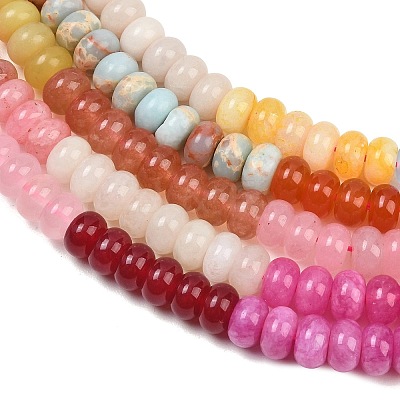 Dyed Natural White Jade Beads Strands X-GG-CBA7CEF-01-1