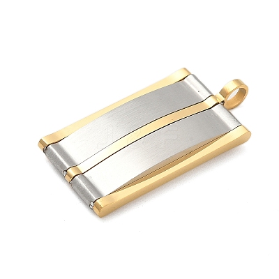 304 Stainless Steel Pendants STAS-G346-28GP-1