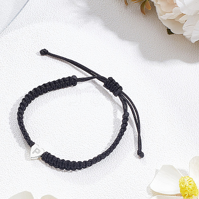 1Pc Adjustable Nylon Cord Braided Bracelets for Women Men BJEW-LP0001-34P-P-1