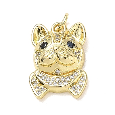 Brass with Rhinestone Pendants RB-CBA6830-18G-01-1