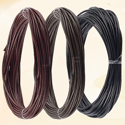 15M 3 Colors Cowhide Leather Cord WL-CL0001-11-1