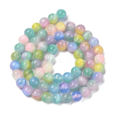 Natural Selenite Beads Strands G-Q162-A01-01A-01-1