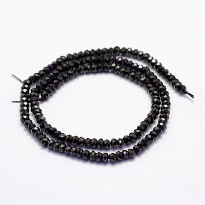Natural Black Spinel Beads Beads Strands G-F460-19-1