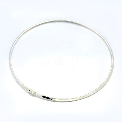 Brass Choker Collar Necklace Making BJEW-F132-02-1