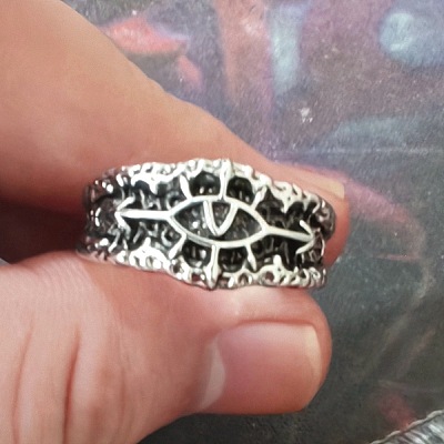 Retro Brass Cuff Open Rings for Men WG9D0D0-01-1