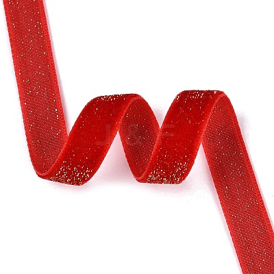 Glitter Sparkle Single Face Velvet Ribbon SRIB-Q023-01B-02-1