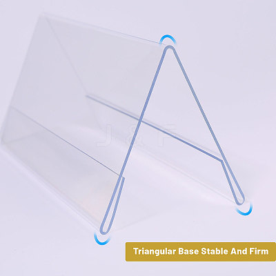 Name Plastic Table Top Display Stand ODIS-WH0070-86A-1