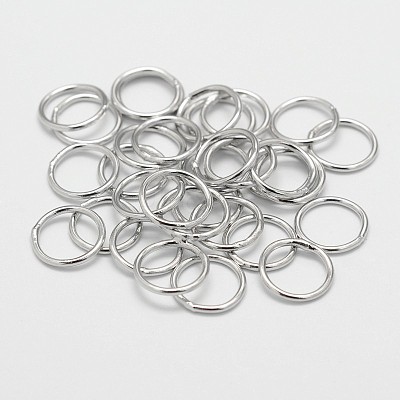 Eco-Friendly Brass Round Rings KK-M165-7mm-02P-NR-1