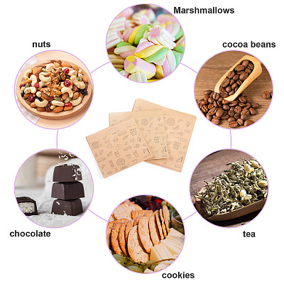 30Pcs 3 Styles Candy Kraft Paper Bags ABAG-TA0001-42-1
