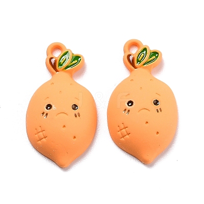 Spray Painted Alloy Enamel Pendant PALLOY-Z014-14-1