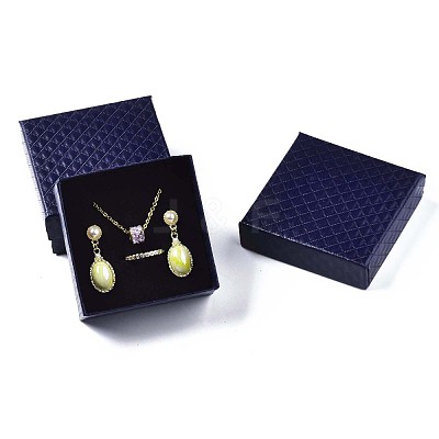 Square Cardboard Jewelry Boxes CBOX-N012-34A-1