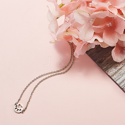 201 Stainless Steel Cable Chain Necklace Making STAS-CJ0001-11P-1