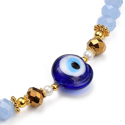 Glass Beaded Necklaces NJEW-JN02937-1