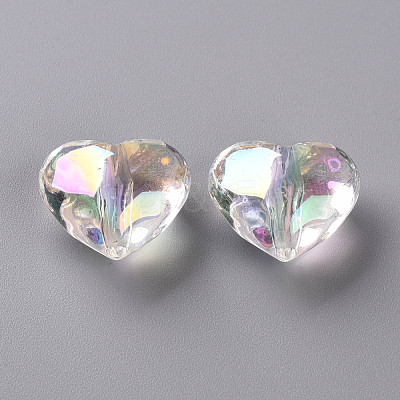 Transparent Acrylic Beads X-TACR-S156-015-1