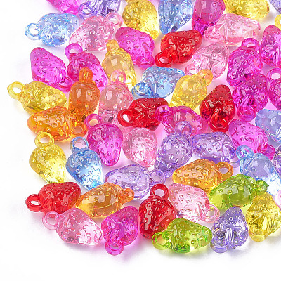 Transparent Acrylic Pendants TACR-T005-02-1