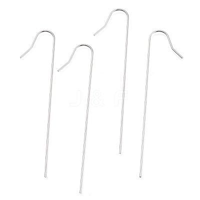 Non-Tarnish 201 Stainless Steel Earring Hooks X-STAS-O137-27P-1