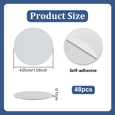 48Pcs Mobile Phone Stand Magnetic Adhesive Sheets AJEW-OC0016-50B-1