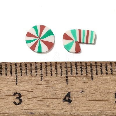 Christmas Theme Handmade Polymer Clay Cabochons X-CLAY-F005-03-1