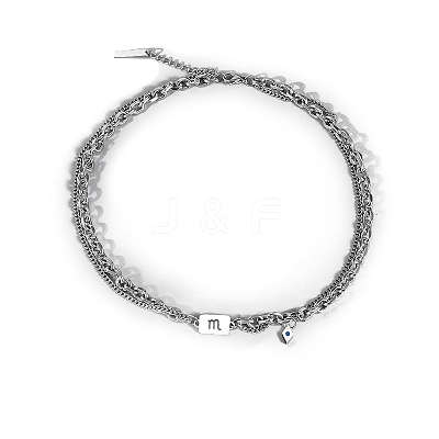 Men's Constellation Stainless Steel Necklace PW-WG28588-04-1