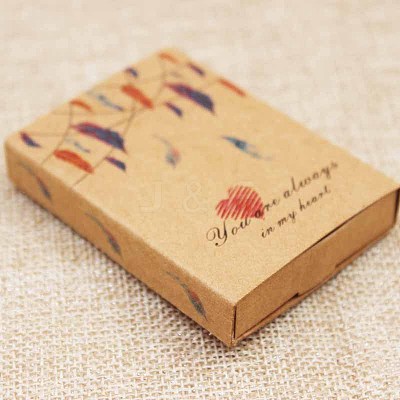 Kraft Paper Boxes and Earring Jewelry Display Cards CON-L015-B01-1